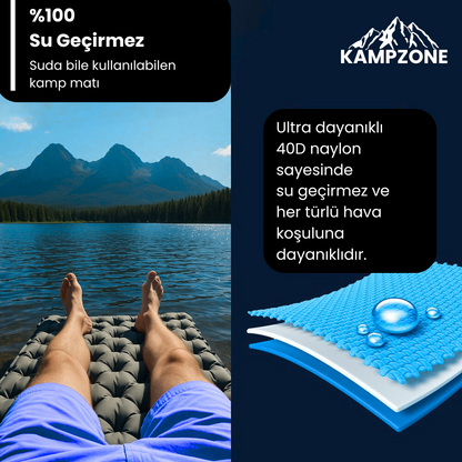 Kampzone - Ultra Hafif ve Kompakt Uyku Matı