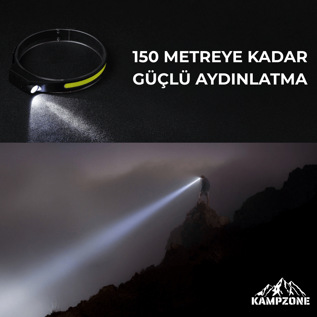Kampzone™ PowerLight 230° Max Kafa Lambası