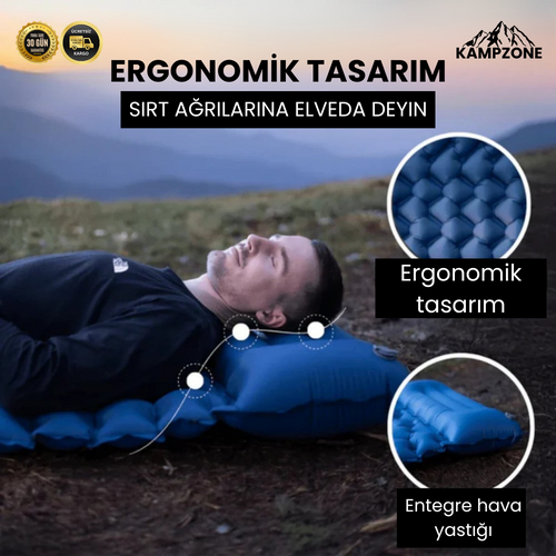 Kampzone - Ultra Hafif ve Kompakt Uyku Matı